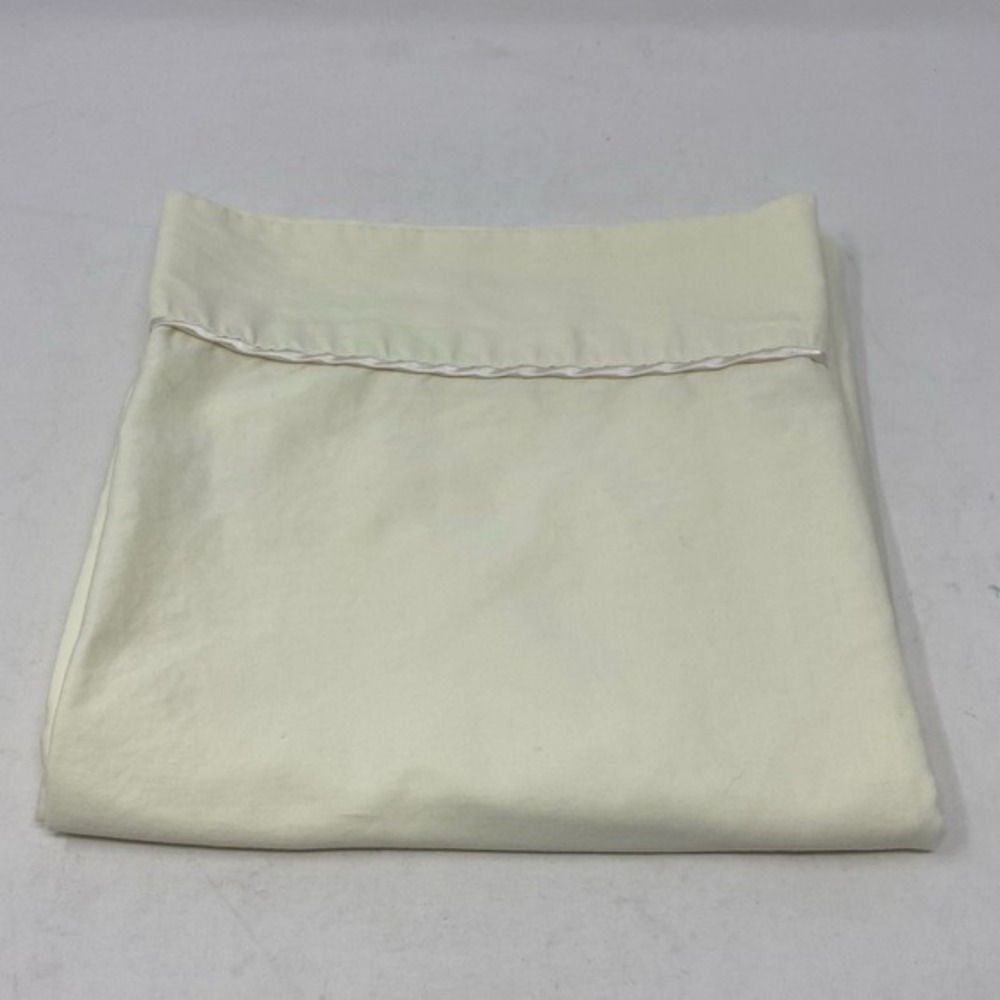 Vtg DreamFit Pillowcase 100% Cotton King Size Made in USA Cream‎ Ivory Piping